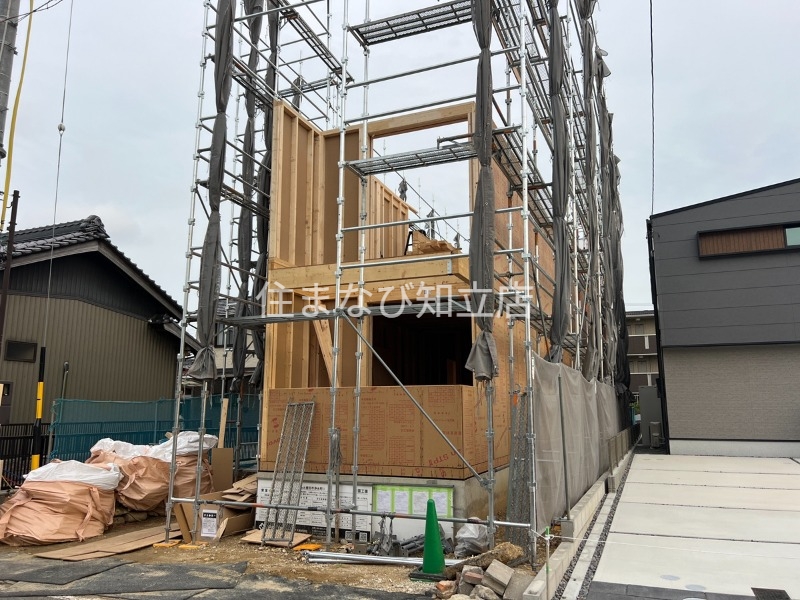 建物外観　建築中外観