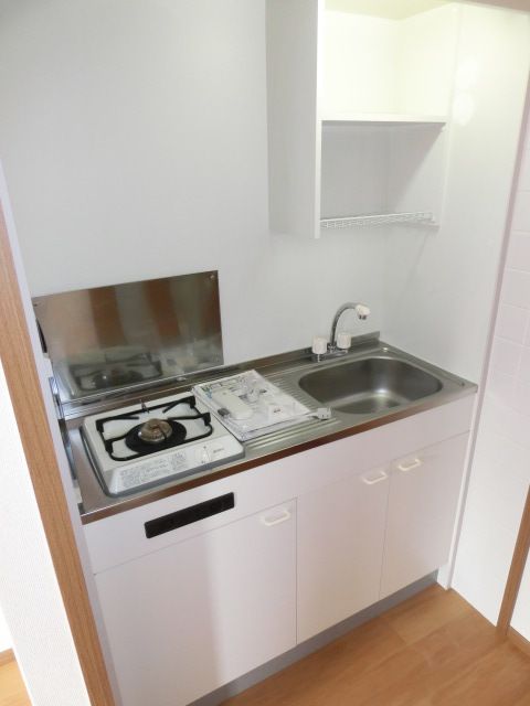 キッチン　１口ガスシステムキッチン。