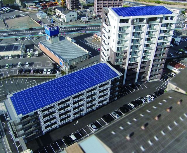 建物外観　オール電化　太陽光発電　オール浄水のマンションです