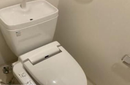トイレ　落ち着いた色調のトイレです