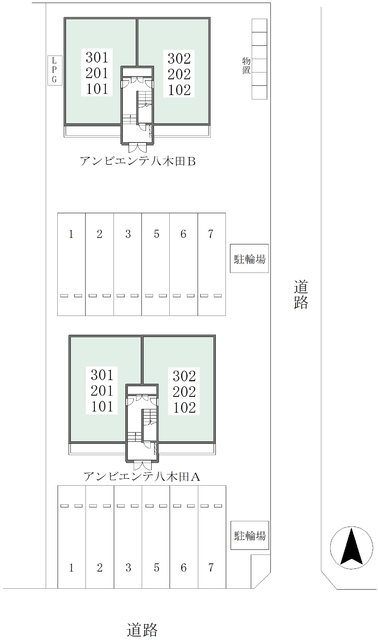 駐車場　配置図