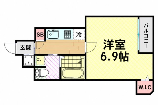 サムティ西長堀リバーフロントの間取り写真