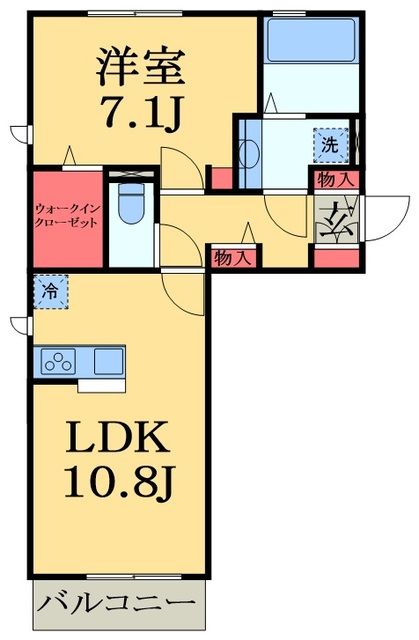 ＪＲ京葉線 蘇我駅 徒歩15分 3階建 築9年の間取り写真