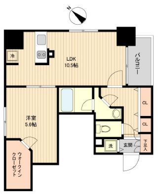 ラクラス月島の間取り写真