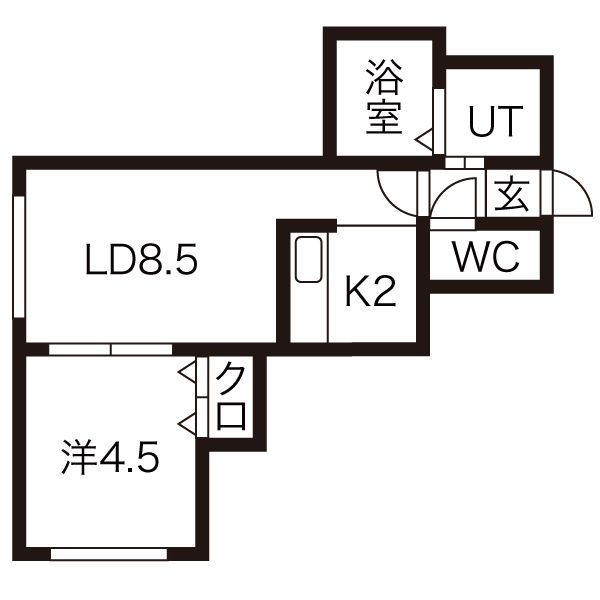 ＪＲ函館本線 発寒中央駅 徒歩9分 3階建 築19年の間取り写真