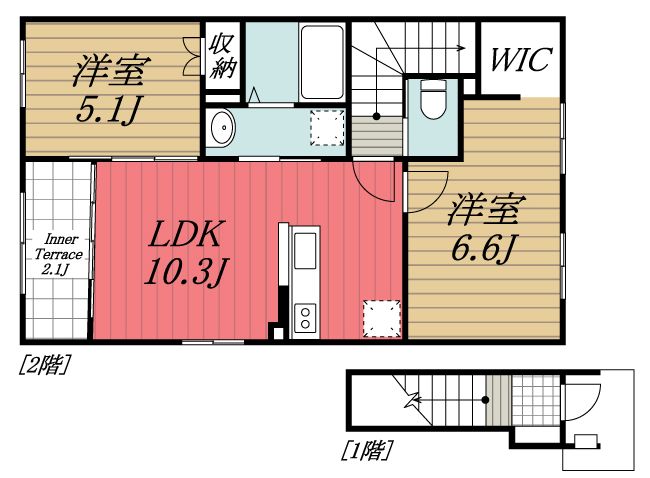ＪＲ内房線 姉ケ崎駅 徒歩38分 2階建 新築の間取り写真