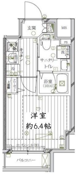 東京メトロ千代田線 北千住駅 徒歩6分 8階建 築9年の間取り写真