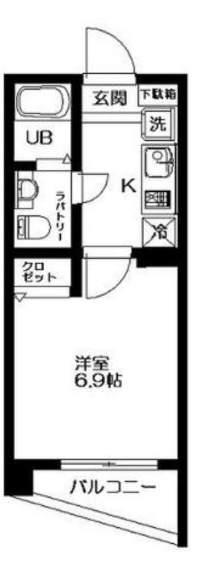 東急田園都市線 三軒茶屋駅 徒歩5分 6階建 築22年の間取り写真
