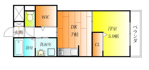 シャーメゾンヴェルデの間取り写真