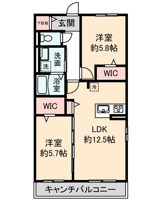 ＪＲ中央線 石和温泉駅 徒歩29分 2階建 築10年の間取り写真