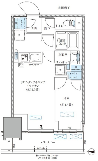 パークアクシス西大島コンフォートスクエアの間取り写真