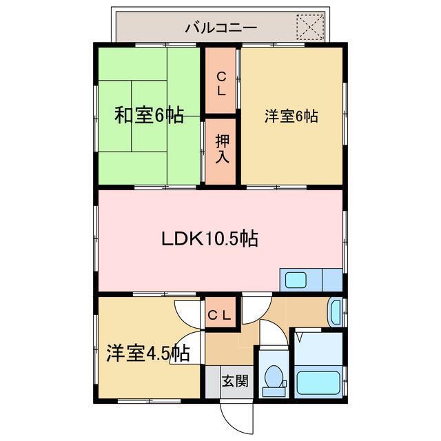 メゾン戒田の間取り写真