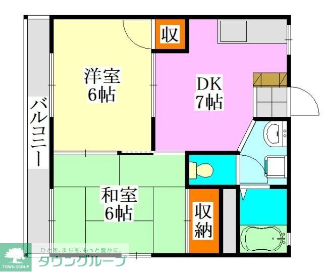 タウンコート七林の間取り写真