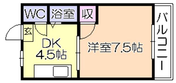 フレッシュハイツ松永の間取り写真