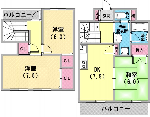 パレオーギの間取り写真