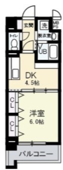 ブランクレール谷町の間取り写真
