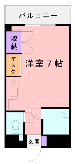 ＪＲ京浜東北線 大森駅 徒歩10分 3階建 築36年の間取り写真