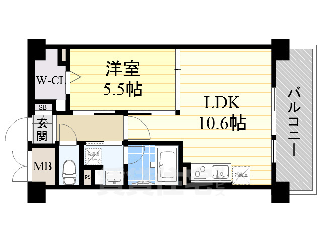 地下鉄御堂筋線 江坂駅 徒歩15分 3階建 築15年の間取り写真