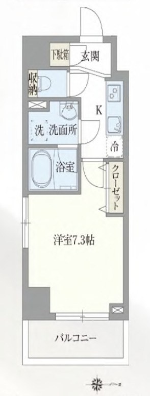 東京メトロ南北線 志茂駅 徒歩2分 11階建 築7年の間取り写真