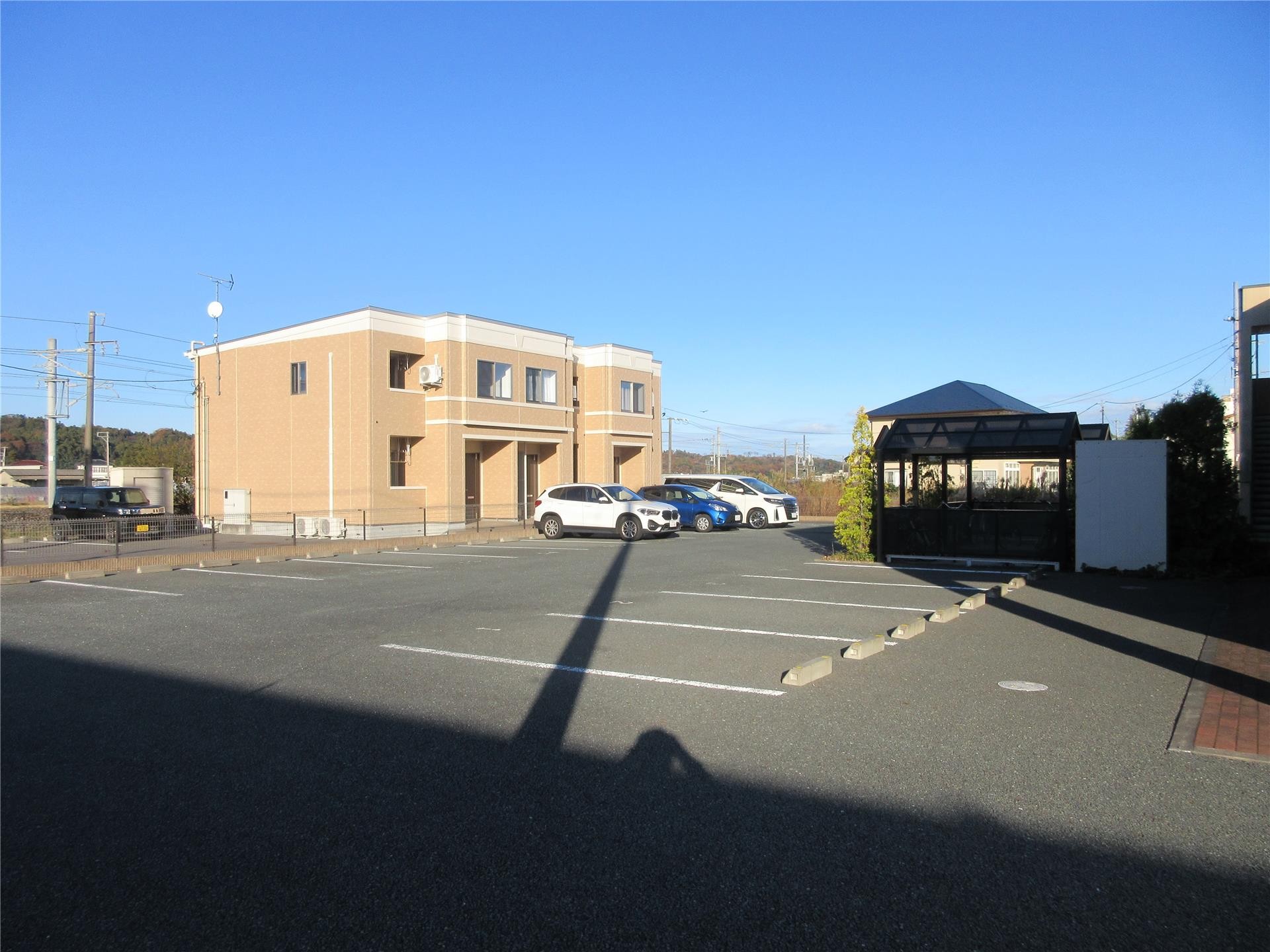駐車場　写真は107号です。