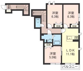 プレミアム　Iの間取り