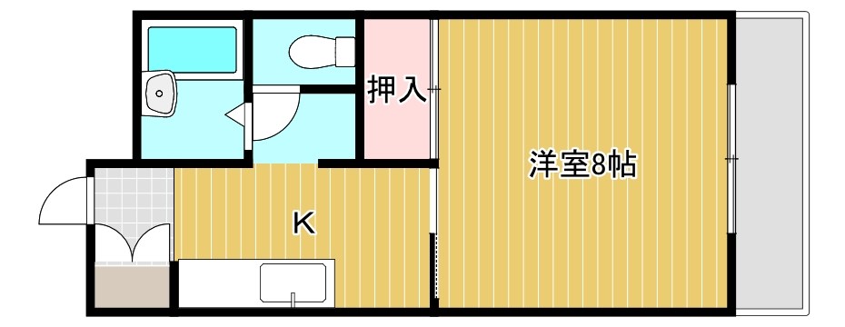 コスモハイツ秦荘の間取り