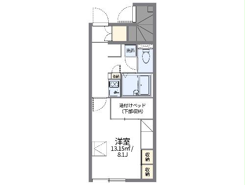 レオパレスメルベーユの間取り