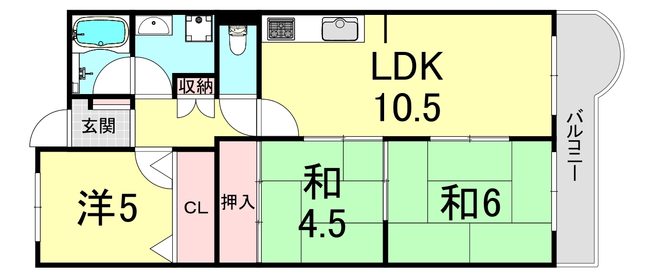 グリーン北塩屋の間取り