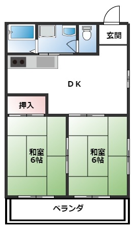 ユウキャッスルの間取り