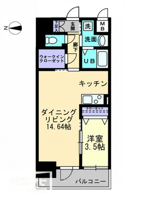 ソラノ瓦町の間取り