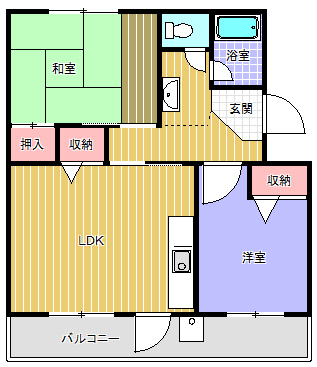 梅が丘マンションの間取り