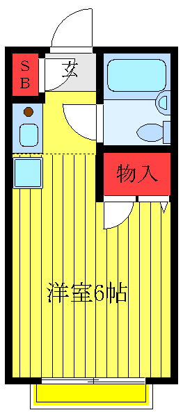 豊島区西巣鴨のアパートの間取り