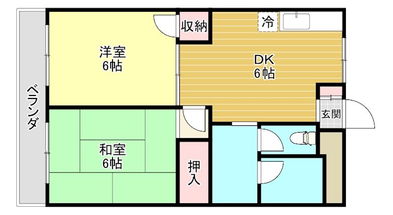 ガーデンハイツ愛宕の間取り