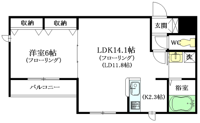 メゾンクリスタル弐番館_間取り_0