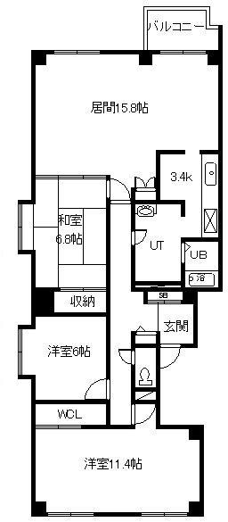 カサ・パラシオンの間取り