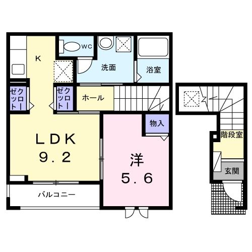 Ｃｒｅｓｔ　倭の間取り