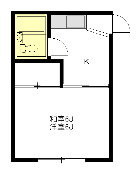 松林コーポの間取り