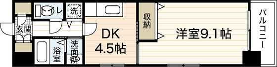 カーサ土橋の間取り