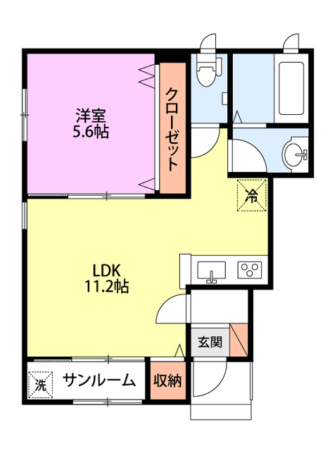 CIAVITA五十嵐中島の間取り