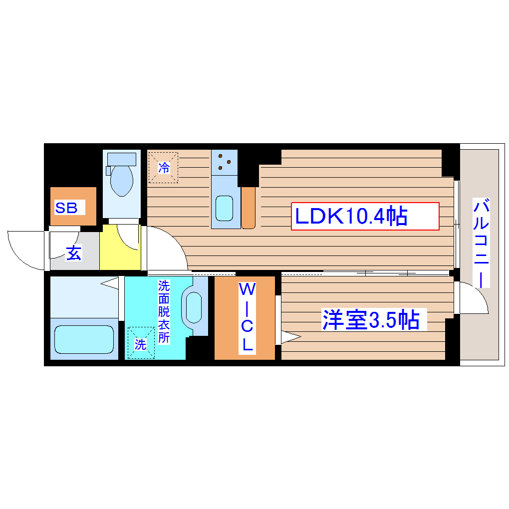 イーストナインの間取り