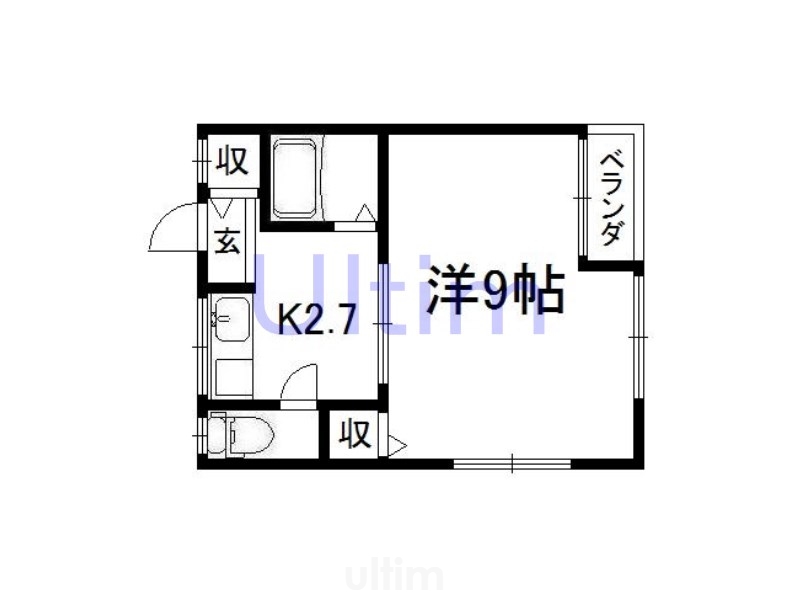 洛南ハイツの間取り