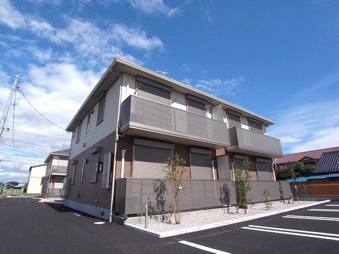 本庄市下野堂のアパートの建物外観