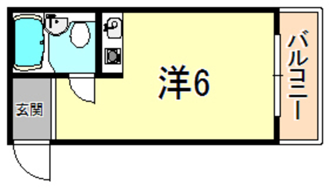 芦屋市浜町のマンションの間取り