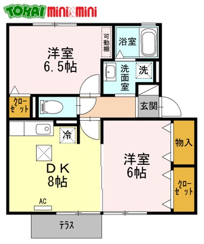 コスモスハウスＤの間取り