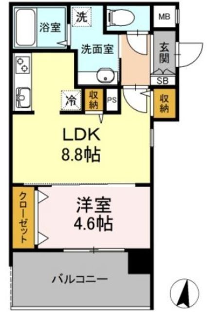 練馬区桜台のマンションの間取り