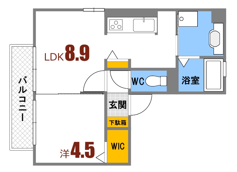 フレイスコートの間取り