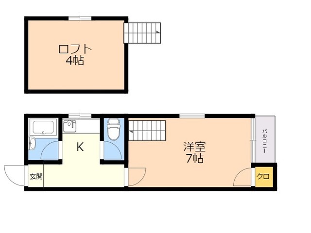 パサージュ福浜2の間取り