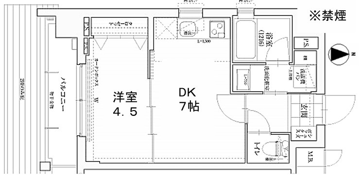 ベラジオ京都七条ウエストの間取り