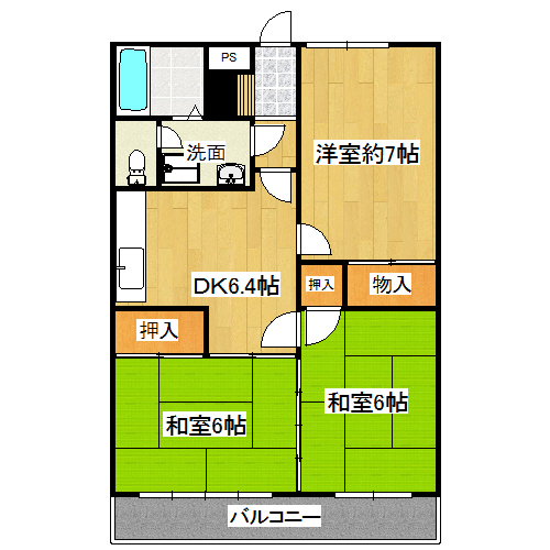 スバルハイツの間取り