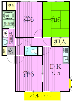 ソレーユCの間取り